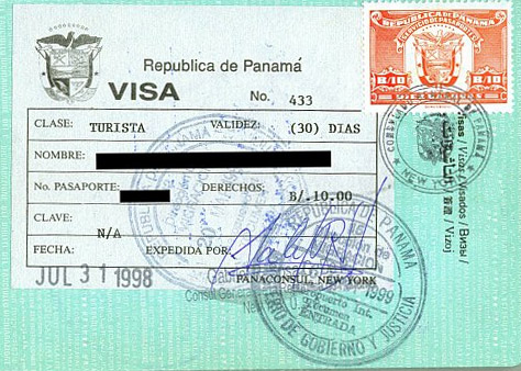 Panama: Travel up to 90 days does not require a visa and is not subject to fees
